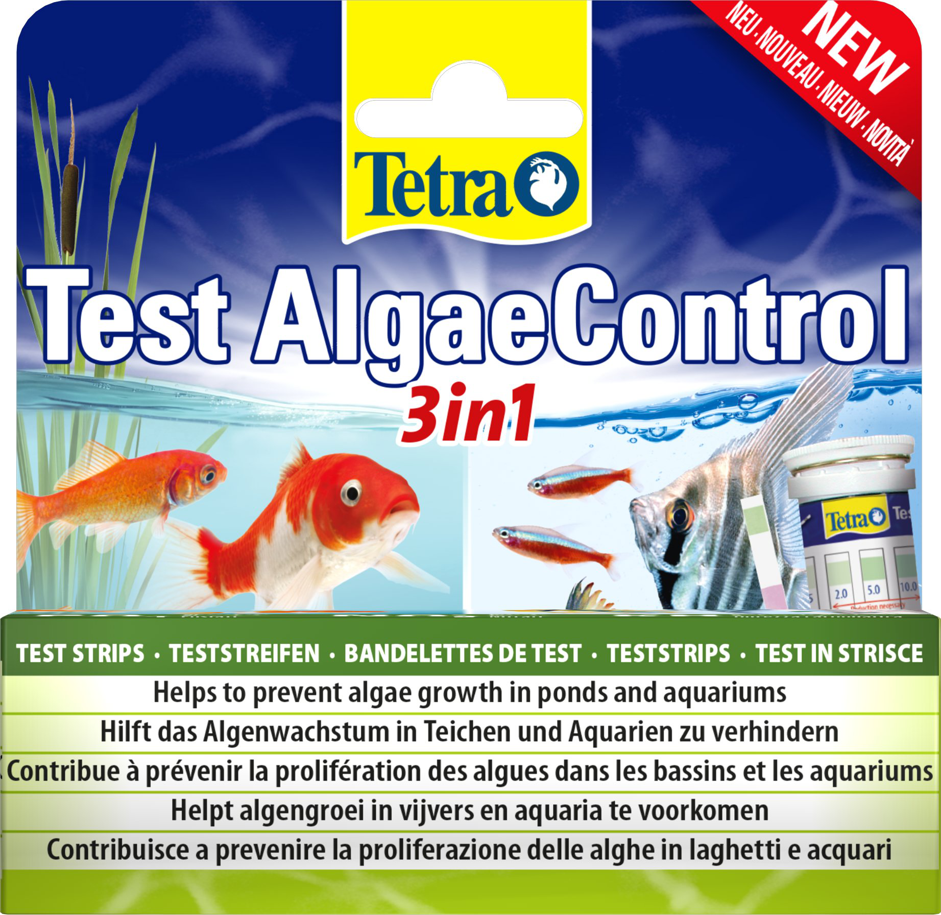 Tetra - Bandelettes Test AlgaeControl 3in1 pour Aquarium - x25 Image num&eacute;ro 1