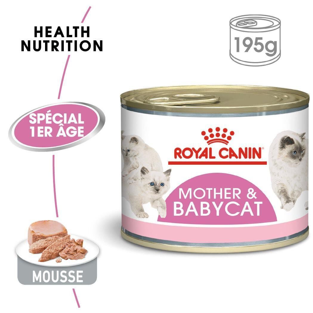 Royal Canin - Tendre Mousse Mother & Babycat Chatte et Chaton 0 &agrave; 4 Mois - 195g Image num&eacute;ro 2