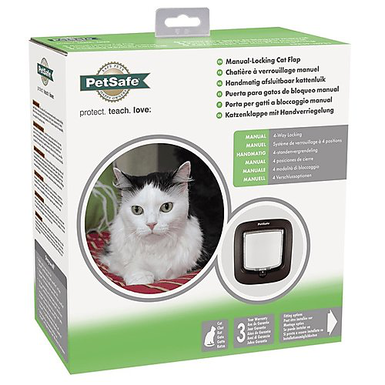 Petsafe - Chatière 4 Positions Luxe pour Chats - BRUN