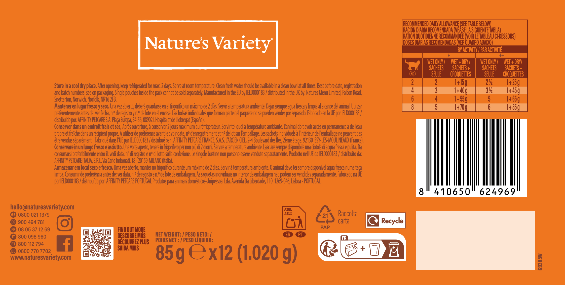 Nature's Variety - Pochon Bouch&eacute;es en Sauce Multipack S&eacute;lection Viande - 12x85g Image num&eacute;ro 4