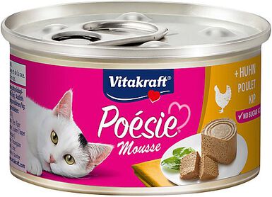 Vitakraft - Pâtée en Mousse Poésie au Poulet pour Chats - 85g