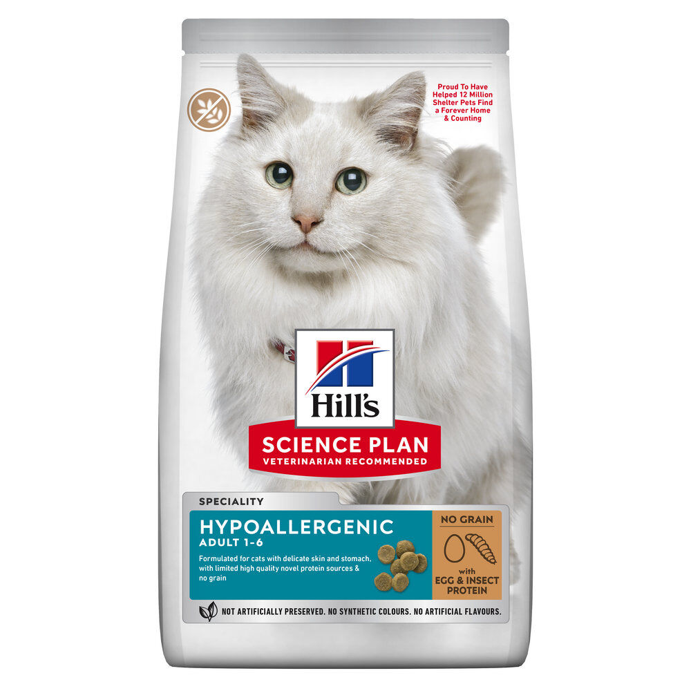 Hill's Science Plan - Hypoallergenic Adult Croquettes Pour Chat Adulte Aux Insectes & Oeuf  -  1,5kg Image num&eacute;ro 1
