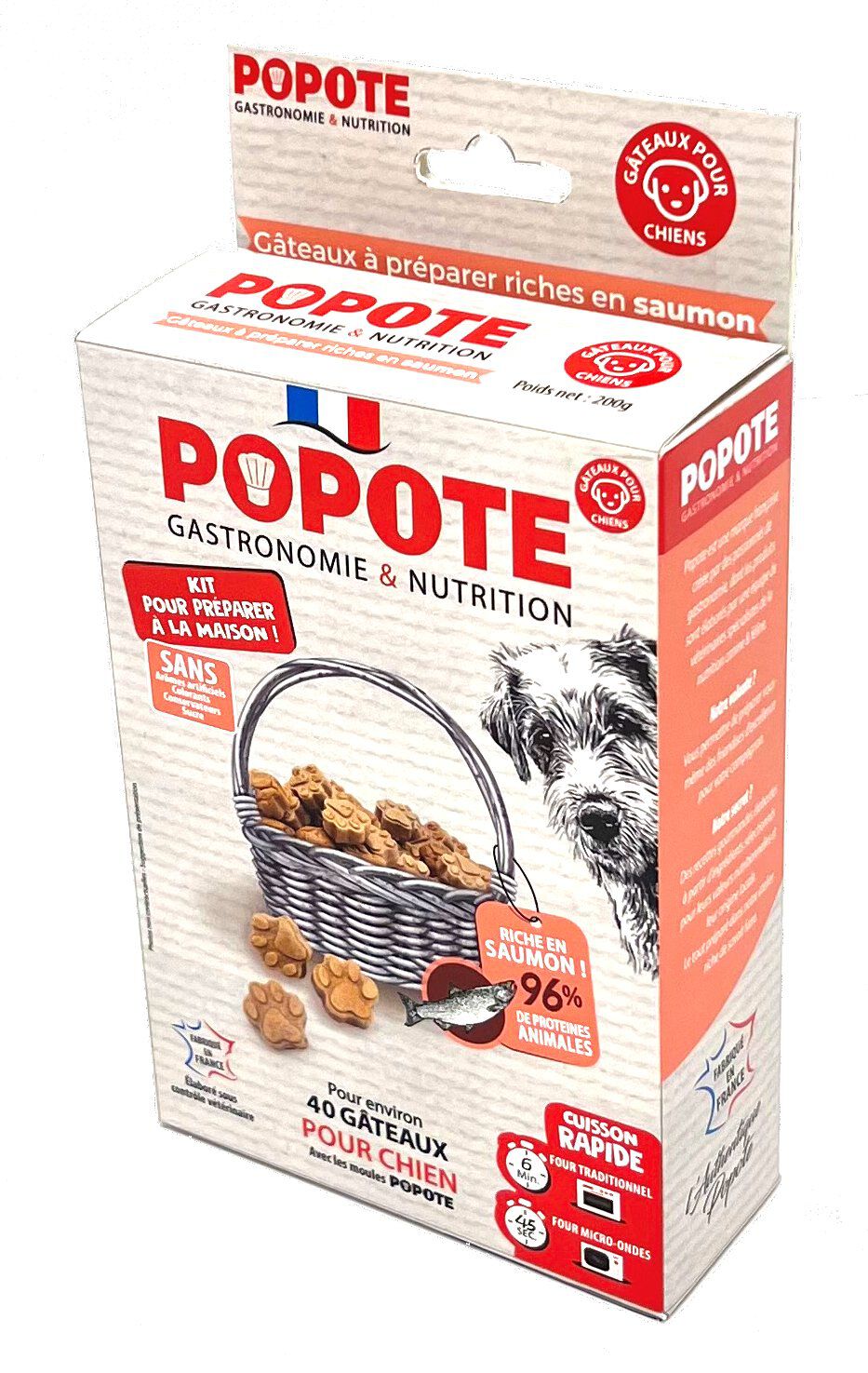 Popote - Kit friandises au Saumon pour Chiens - 200g Image num&eacute;ro 1