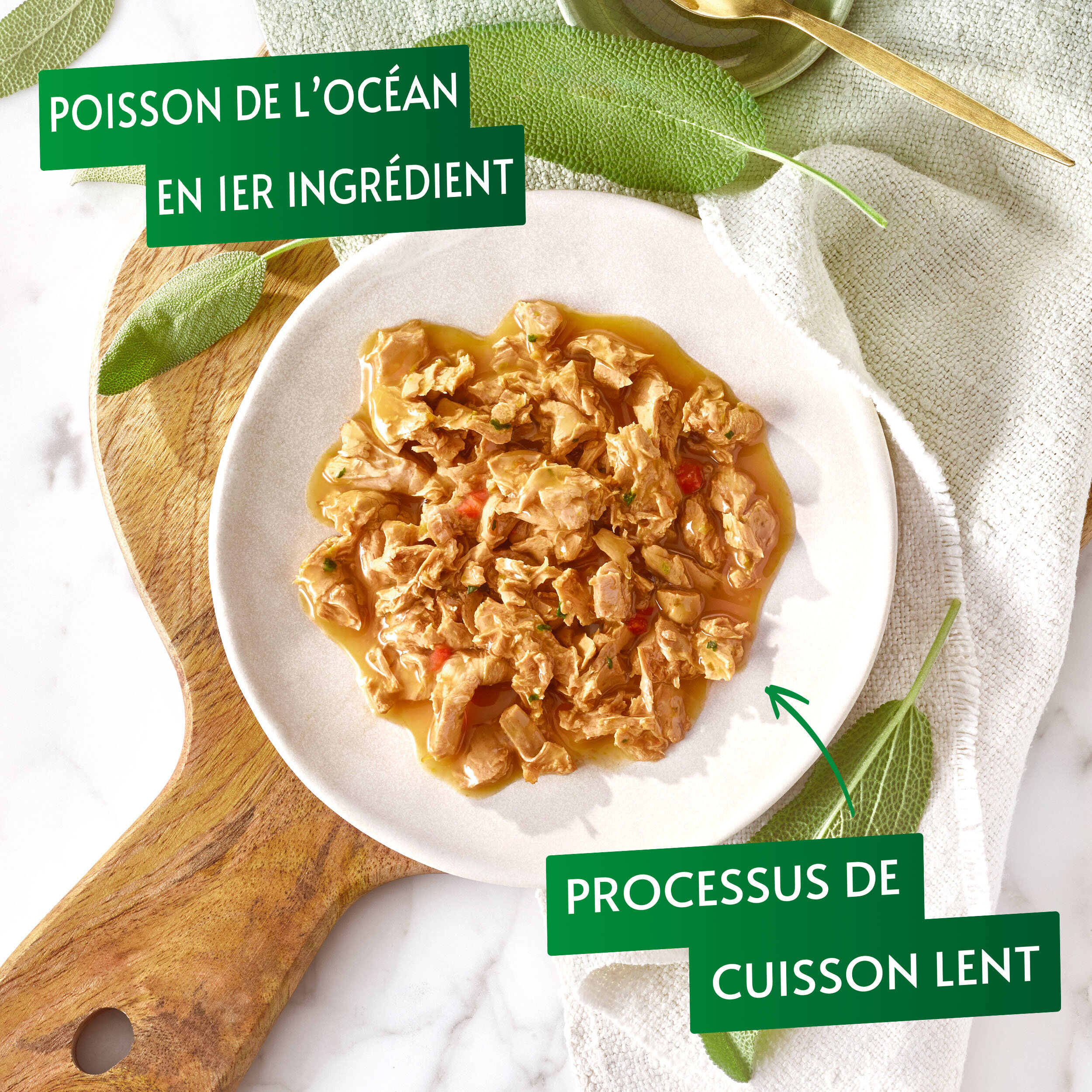 GOURMET - P&acirc;t&eacute;e Nature's Creation Multipack Poisson de l'Oc&eacute;an et Thon pour Chats - 8X85g Image num&eacute;ro 3