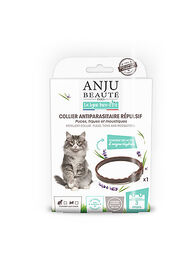 Anju Beaute - Collier Antiparasitaire Répulsif Chat - 35cm