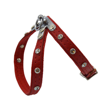 Comme Un Roi - Harnais Cuir So Funky Rouge pour Chien - M