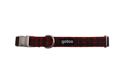 Gotoo - Collier en Tartan Rouge pour chien
