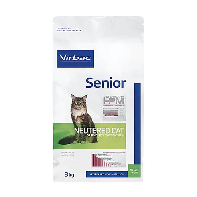 Virbac - Croquettes Veterinary HPM Senior Neutered Cat pour Chats - 3Kg image number null