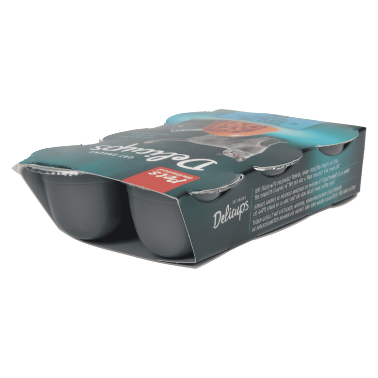 Pets Unlimited - Friandises Delicups au Thon pour Chat - 6x22g Image numéro 2 Pets Unlimited - Friandises Delicups au Thon pour Chat - 6x22g Image numéro 2