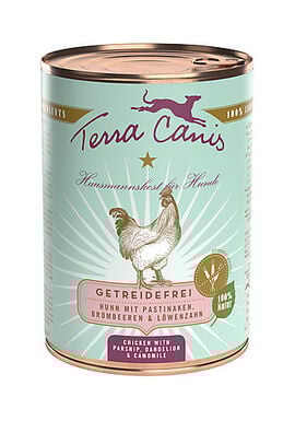 Terra Canis - Aliment Naturel sans Céréales au Poulet Pissenlits pour Chiens - 400g
