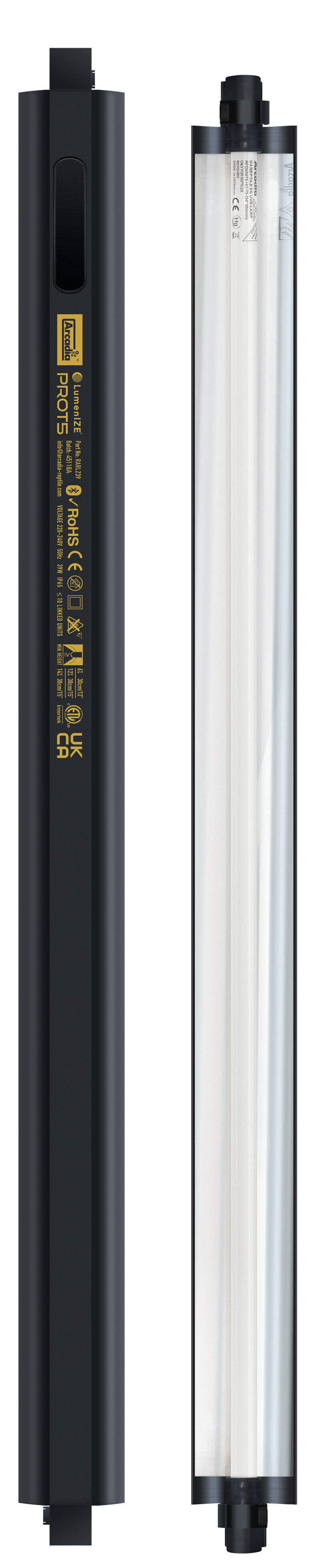 Arcadia - Luminaire Pro T5 Uvb Kit D3 6% Uvb 39 Watt - R&eacute;ptiles Image num&eacute;ro 2