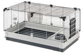 Ferplast - Cage Krolik Large Gris pour Lapin - 100cm