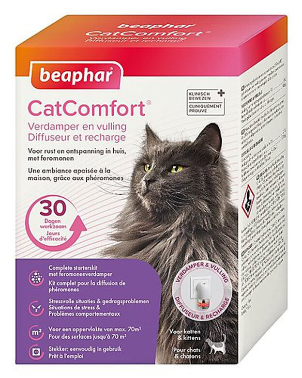 CatComfort - Diffuseur + Recharge Calmants Phéromones 30J pour Chat image number null