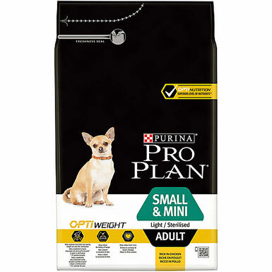 Pro Plan - Croquettes OPTIWEIGHT Small & Mini Light Sterilised Poulet pour Chien - 3Kg