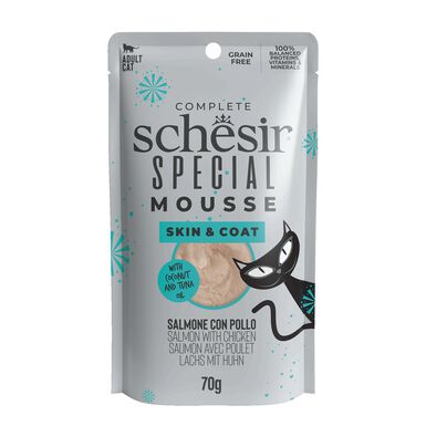 Schesir - Sachet Special Mousse Peau Et Poil au Saumon et Poulet - 70g