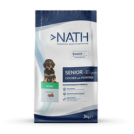 Nath - Croquettes pour Chien Senior Mini - 3Kg
