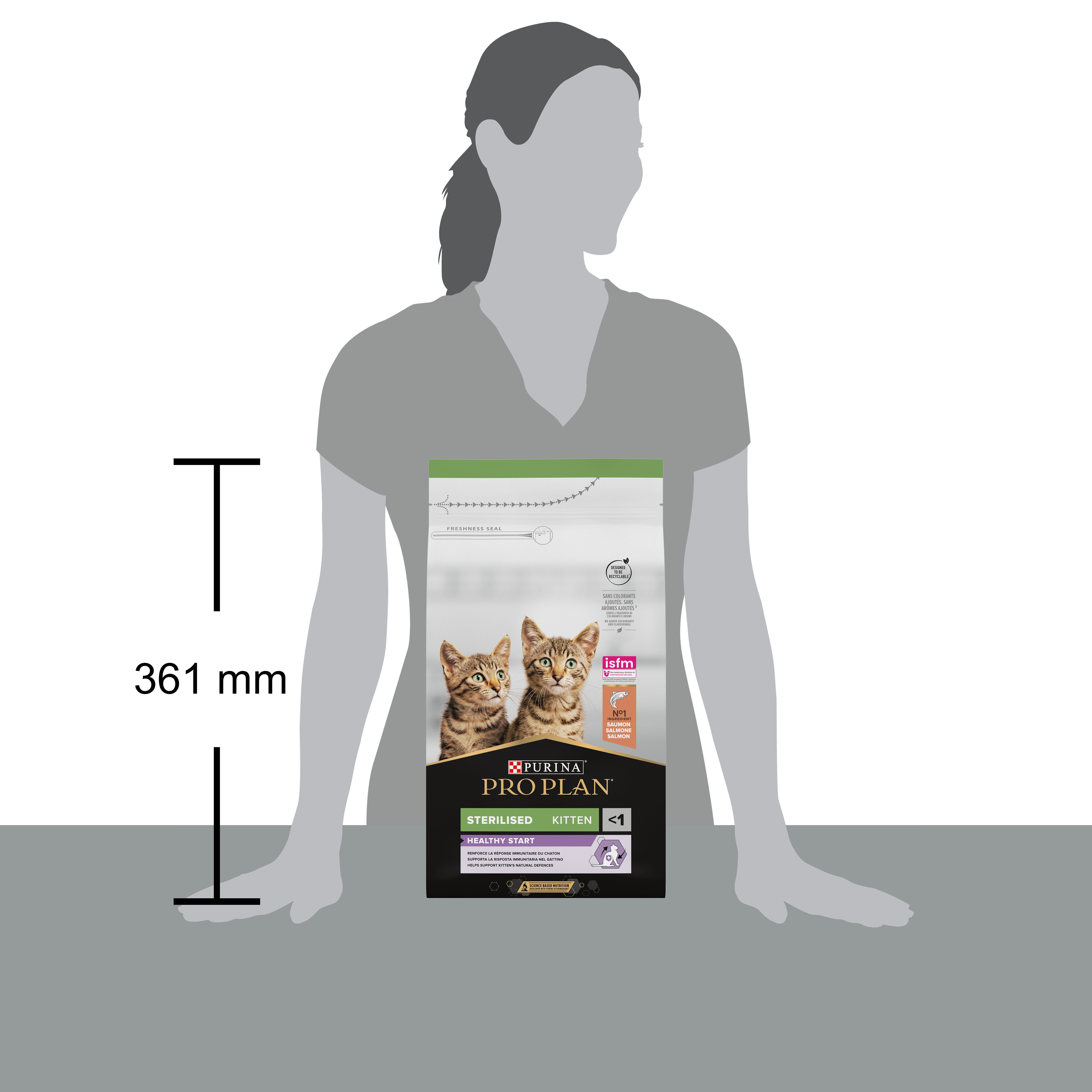 Pro plan - Croquettes Sterilised Kitten au Saumon pour Chaton - 1,5Kg Image num&eacute;ro 6
