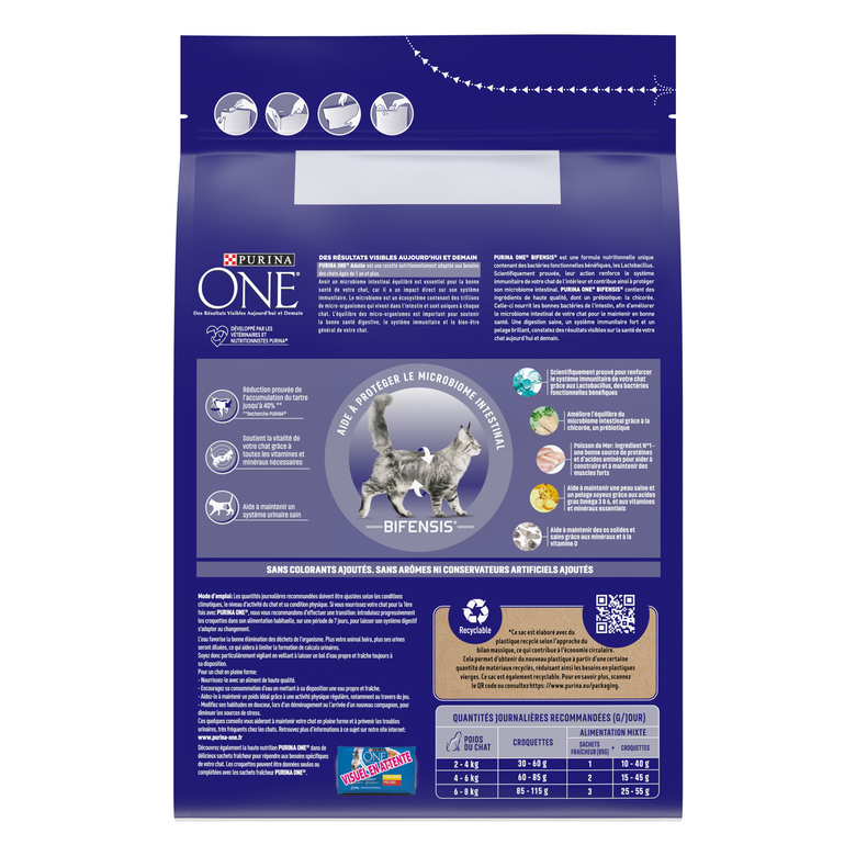 Purina One - Croquettes au Poisson et Céréales pour Chat Adulte - 3Kg Image numéro 3 Purina One - Croquettes au Poisson et Céréales pour Chat Adulte - 3Kg Image numéro 3