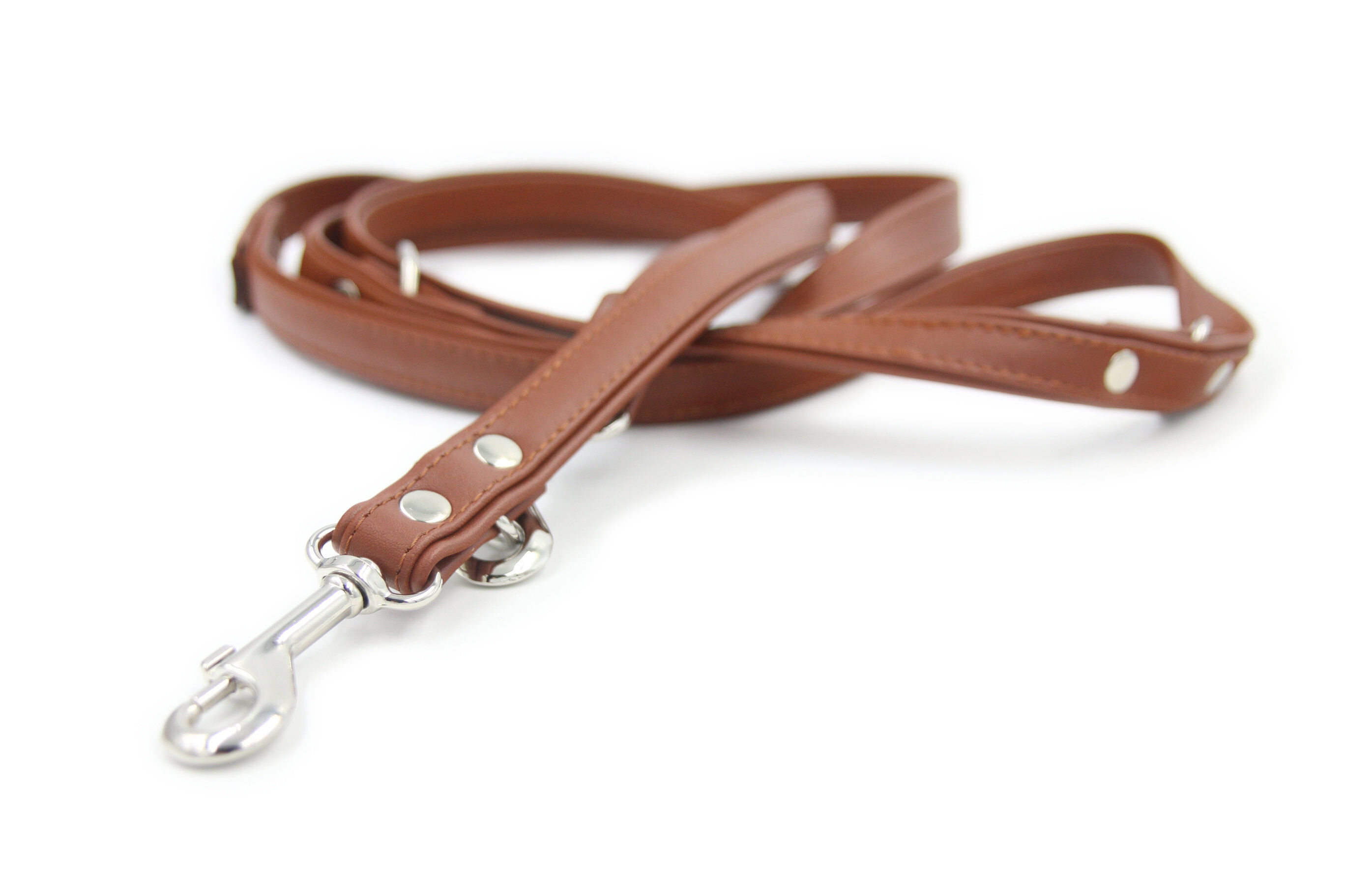 Matteo - Laisse Multi Positions Marron pour Chiens - 2x220cm Image num&eacute;ro 1