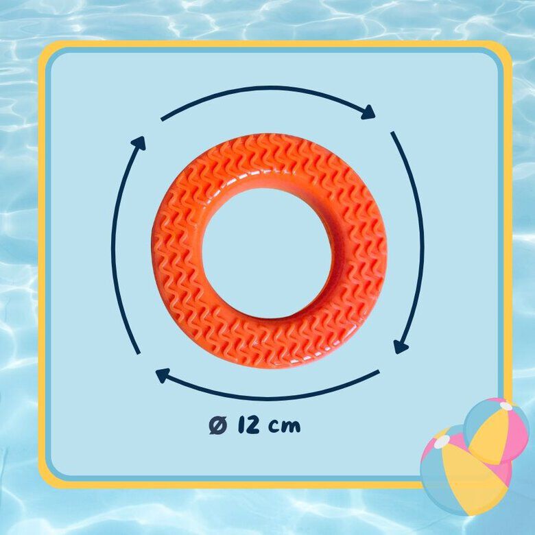 Summer Vibes - Jouet Anneau Rafra&icirc;chissant pour Chiens - Orange Image num&eacute;ro 3