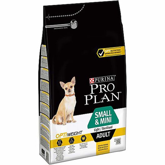 Pro Plan - Croquettes OPTIWEIGHT Small & Mini Light Sterilised Poulet pour Chien - 3Kg image number null