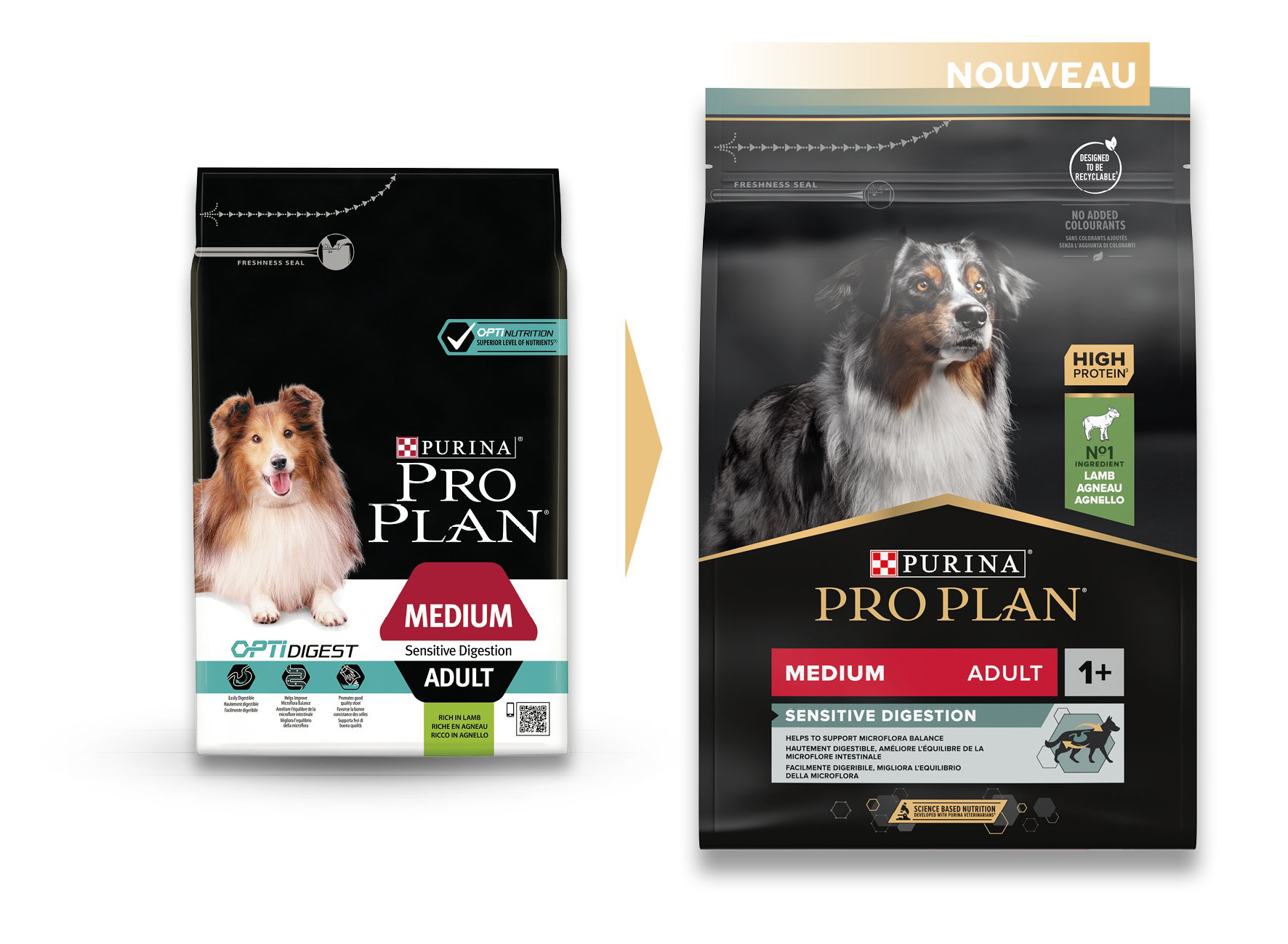 Pro Plan - Croquettes Medium Adult Sensitive Digestion &agrave; l'Agneau pour Chien - 3Kg Image num&eacute;ro 3
