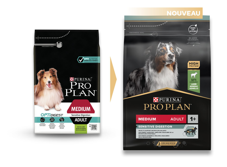 Pro Plan - Croquettes Medium Adult Sensitive Digestion à l'Agneau pour Chien - 3Kg Image numéro 3 Pro Plan - Croquettes Medium Adult Sensitive Digestion à l'Agneau pour Chien - 3Kg Image numéro 3