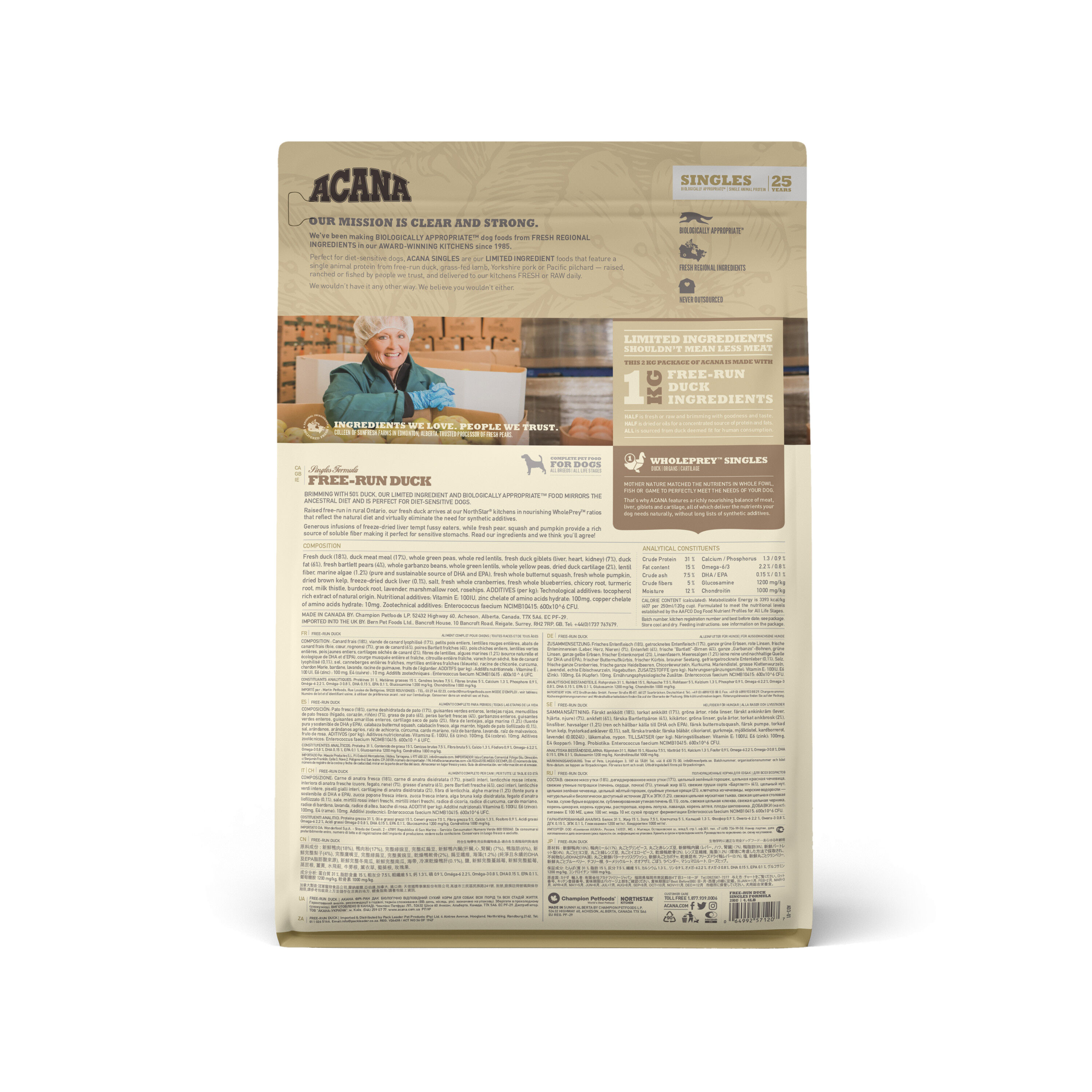 Acana - Croquettes Free Run au Canard pour Chiens - 2Kg Image num&eacute;ro 4