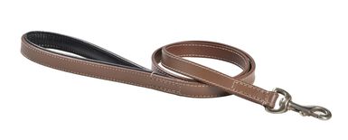 Bobby - Laisse Classique Haute Finition Marron pour Chiens - 100cm