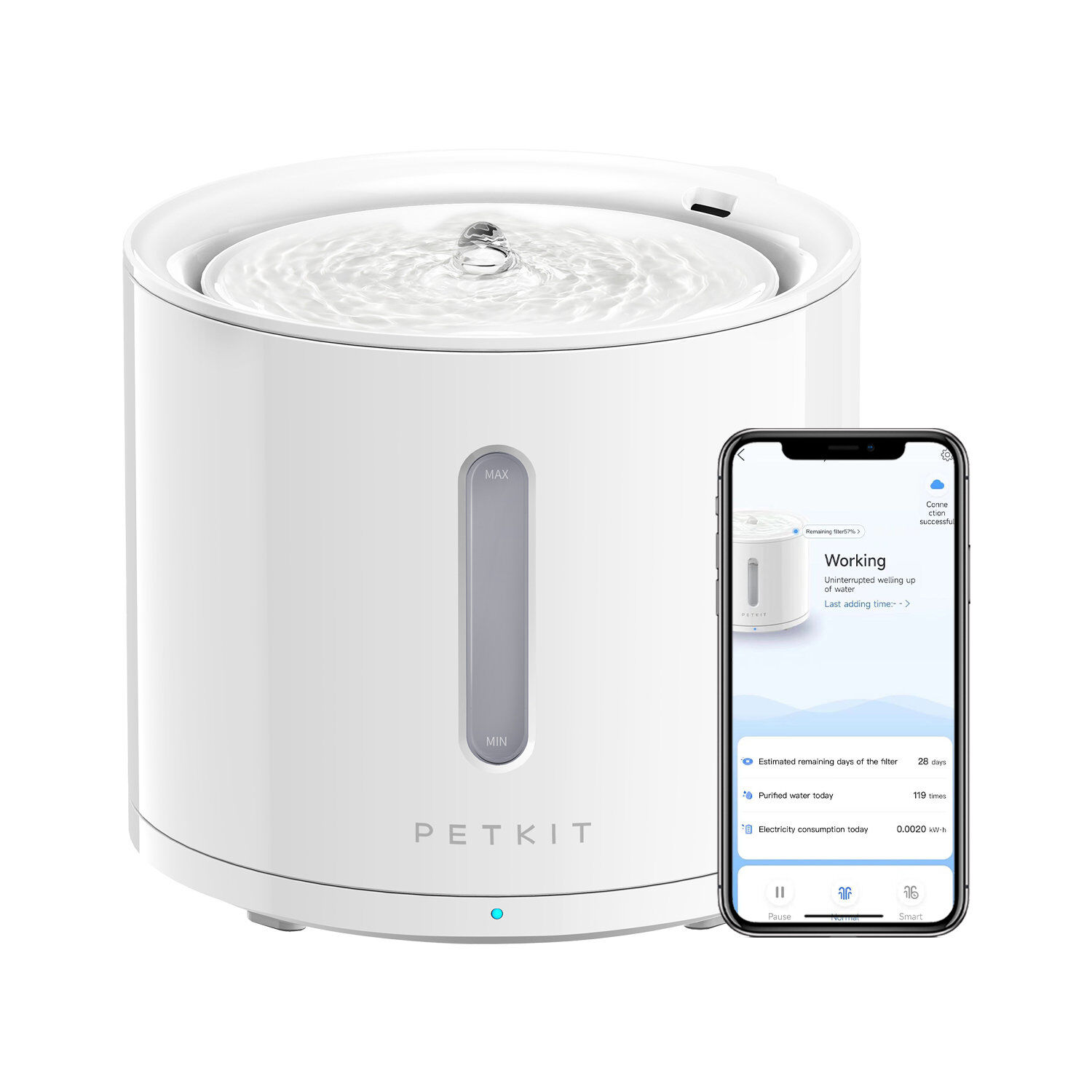 Petkit - Fontaine &agrave; Eau Connect&eacute; EVERSWEET Solo 2.0 pour Chiens et Chats - 2L Image num&eacute;ro 5