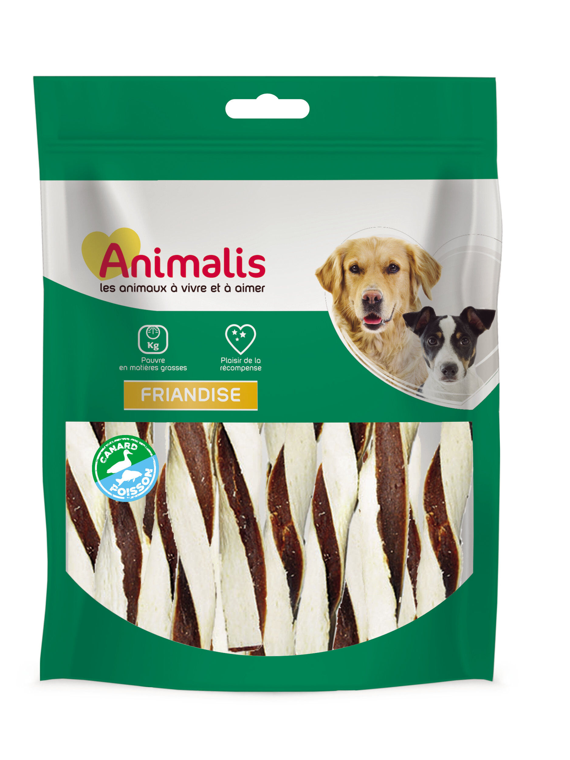 Animalis - Friandises Sandwiches Canard et Poisson pour Chien - 100g Image num&eacute;ro 1
