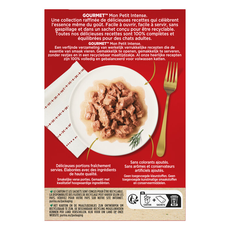 GOURMET - Sachets fraîcheurs MON PETIT à la Volaille pour Chats - 6x50g Image numéro 2 GOURMET - Sachets fraîcheurs MON PETIT à la Volaille pour Chats - 6x50g Image numéro 2