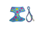 Gotoo - Ensemble Funny de Smileys Bleus pour Chien Indicateur image numéro 1