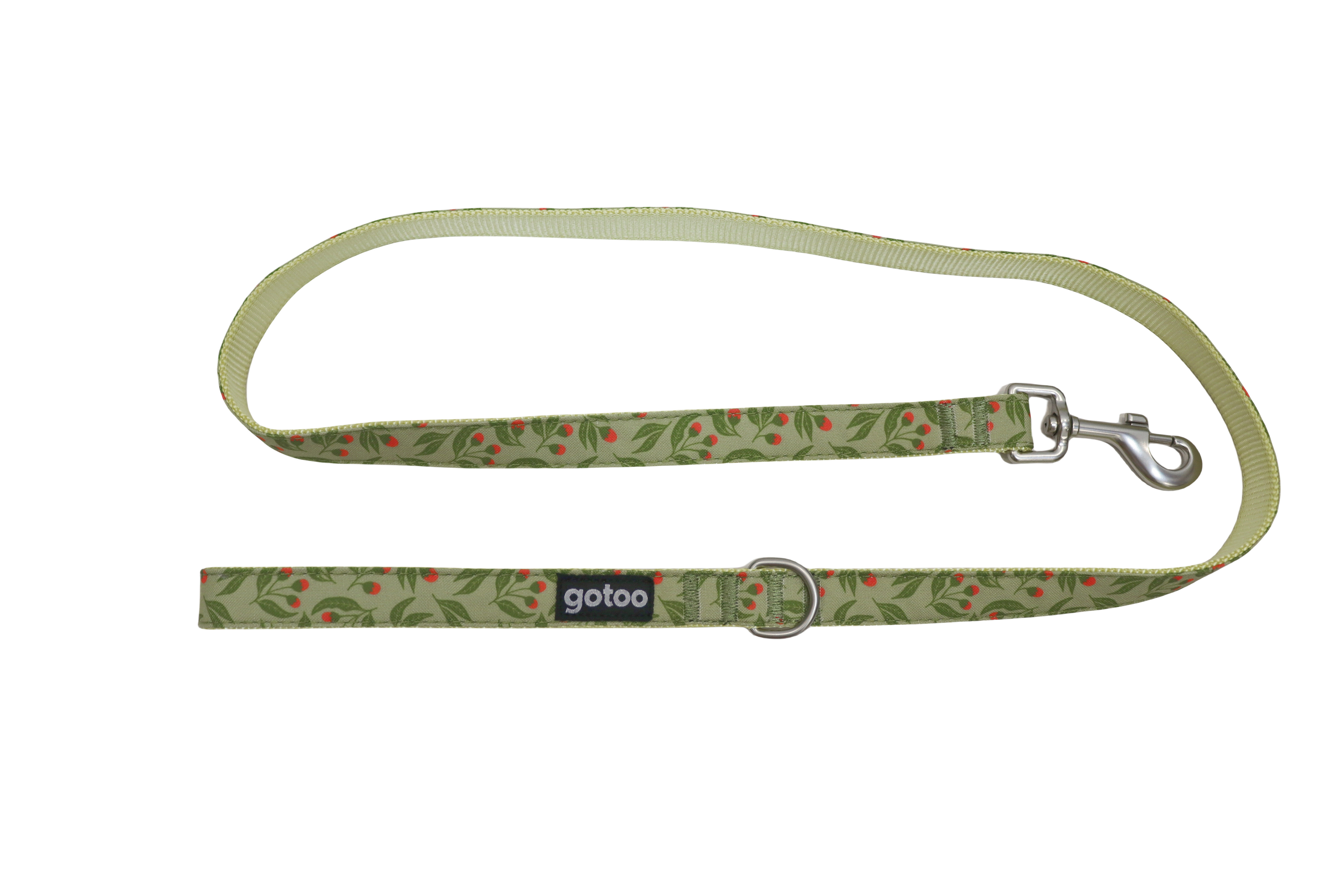 Gotoo - Laisse &agrave; motif Botanic Vert pour chien - M Image num&eacute;ro 1