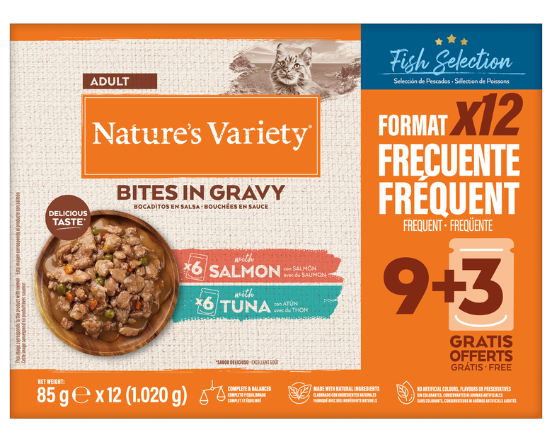 Nature's Variety - Pochon Bouchées en Sauce Multipack Sélection Poisson ...