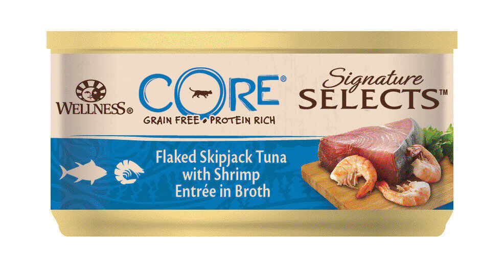 Wellness CORE - P&acirc;t&eacute;e Signature Selects Thon et Crevettes pour Chat - 79g Image num&eacute;ro 1