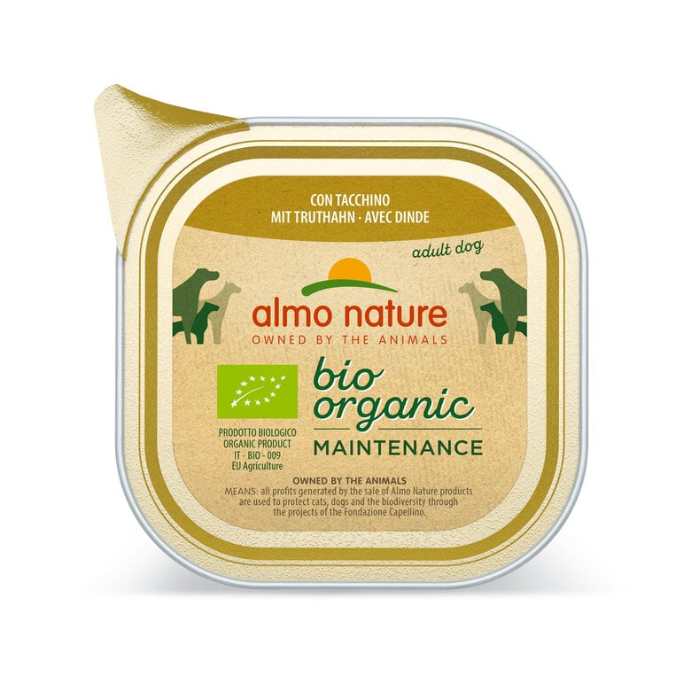 Almo Nature - Pâtée Bio Organic Dinde - 100g Image numéro 1 Almo Nature - Pâtée Bio Organic Dinde - 100g Image numéro 1