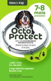 Octoprotect - Collier Antiparasitaire pour Petits Chiens - 70cm