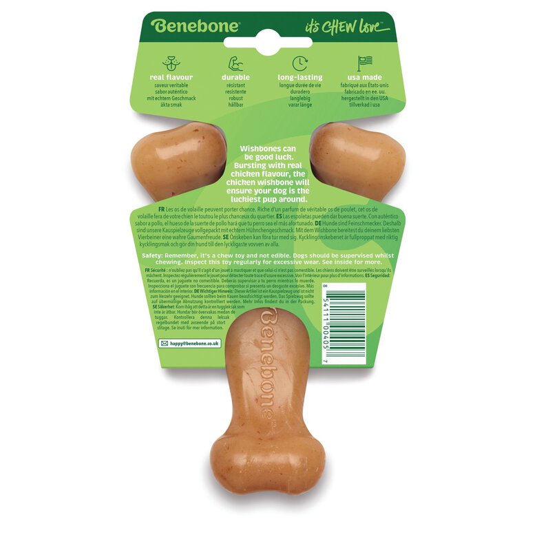 Benebone - Jouet Os A Macher Wishbone Poulet -  S Image numéro 2 Benebone - Jouet Os A Macher Wishbone Poulet -  S Image numéro 2