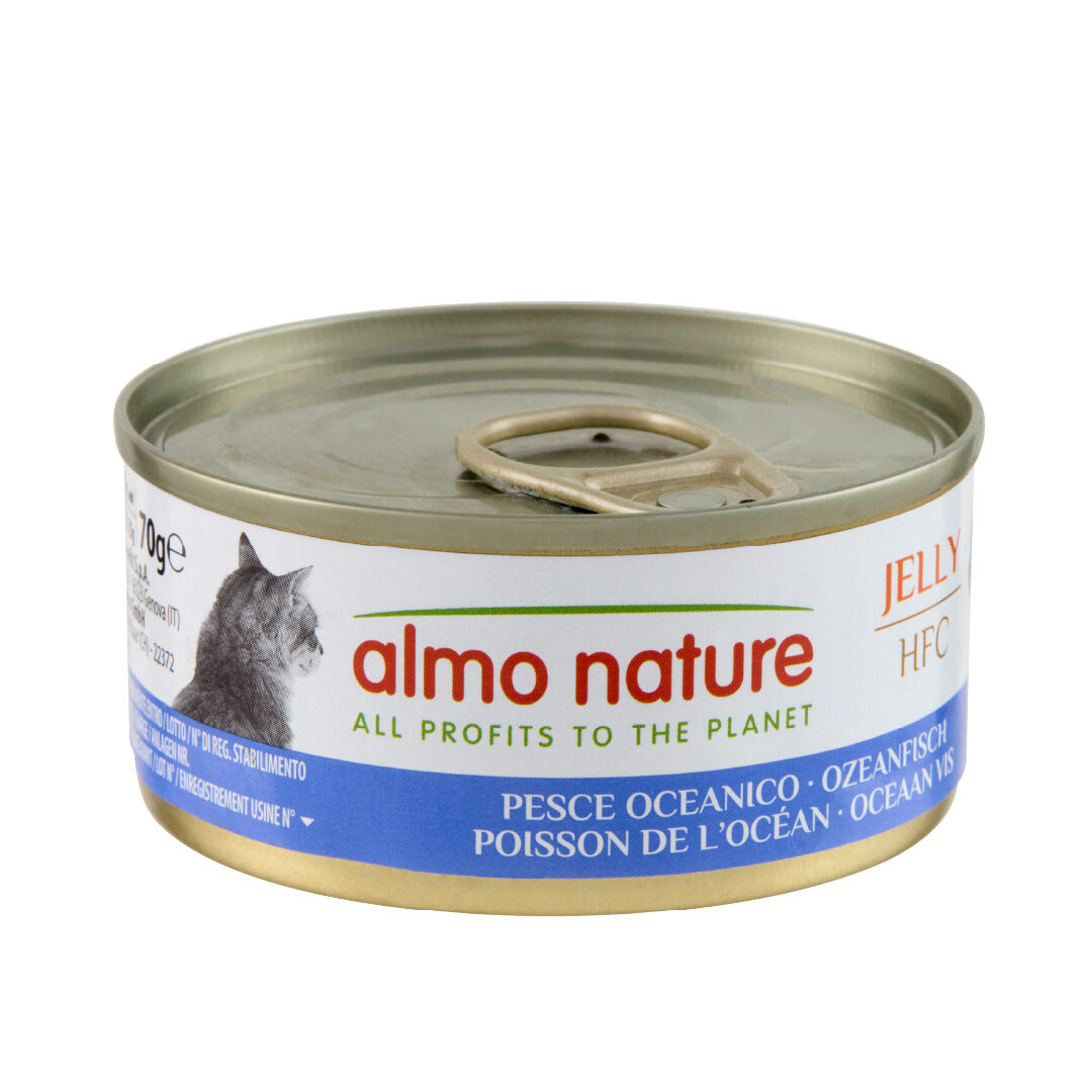 Almo Nature - P&acirc;t&eacute;e en Bo&icirc;te HFC Jelly Poisson de l'Oc&eacute;an pour Chat - 70g Image num&eacute;ro 1