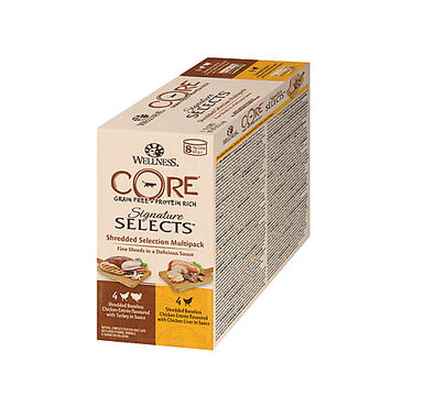 Wellness CORE - Multipack Les Émincées Signature Selects pour Chat - 635g