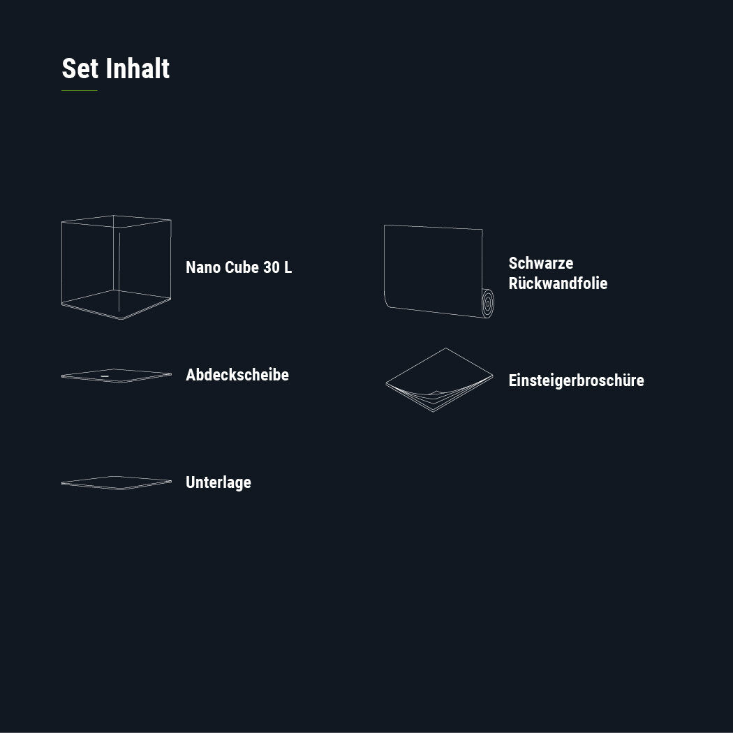 Dennerle - Mini Aquarium Nano Cube Coins Arrondis - 30L Image num&eacute;ro 2