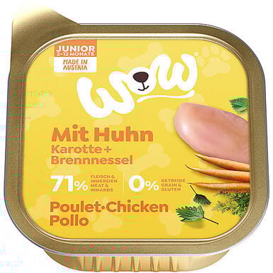 Wow - Repas Complet Naturel au Poulet pour Chiot
