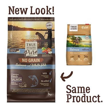 True Origins Pure - Croquettes au Saumon sans Céréales pour Chien Adulte