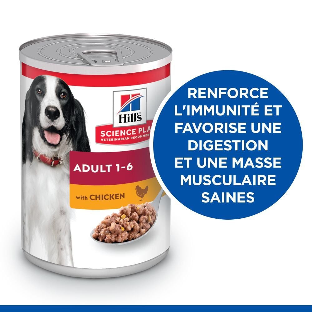 Hill's Science Plan - Adult Boite Pour Chien Poulet  - 370g Image num&eacute;ro 4