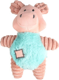 Flamingo - Jouet Peluche Small Dog Cochon Ikra Rose pour Chiots - 23cm