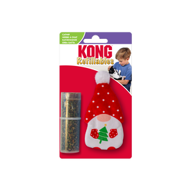 Kong - Jouet Holiday Refillables Gnome Herbe &agrave; Chat