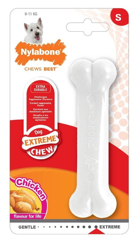 Nylabone - Jouet Os Extra Durable Extreme Chew pour Chien - S Image numéro 1 Nylabone - Jouet Os Extra Durable Extreme Chew pour Chien - S Image numéro 1