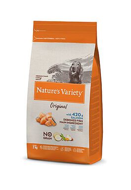 Nature's Variety - Croquettes Original Adulte au Saumon pour Chien - 2Kg