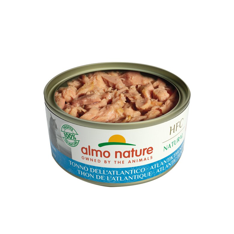 Almo Nature - Pâtée en Boîte HFC Natural Thon de l'Atlantique pour Chat - 150g Image numéro 2 Almo Nature - Pâtée en Boîte HFC Natural Thon de l'Atlantique pour Chat - 150g Image numéro 2